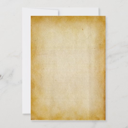 ヴィンテージは華美フレーム古い紙の結婚スクロール 招待状 (裏面)