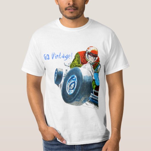 ヴィンテージは行きます! Karting Tシャツ (正面)