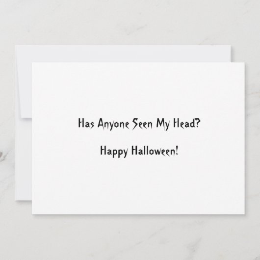 ヴィンテージは誰か私の頭を平らに見おもしろいた カード (裏面)