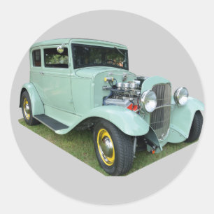 ヴィンテージは車をカスタマイズ ラウンドシール