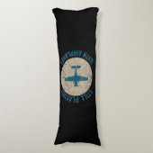 ヴィンテージは遊まだ飛行機のパイロット ボディピロー (正面縦)