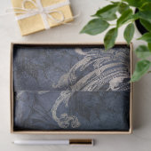 ヴィンテージは青色のデコページに出荷 薄葉紙 (ギフト)