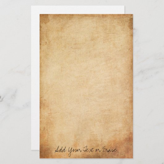 ヴィンテージは静止した紙2を汚しました 便箋 (正面/裏面)