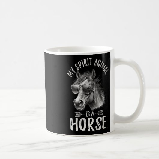 ヴィンテージは馬だ コーヒーマグカップ (右)