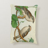 ヴィンテージは鳥をとまりました アクセントクッション (裏面(縦))