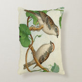 ヴィンテージは鳥をとまりました アクセントクッション (正面(垂直))