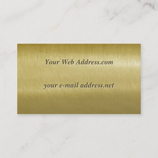 ヴィンテージは黄銅をエッチングしました 名刺 (裏面)
