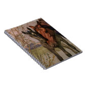 ヴィンテージは黒くします美しいの馬を"私の母およびI " ノートブック (右側)