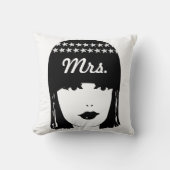 ヴィンテージは20代のフラッパー夫人の女の子を轟音 クッション (正面)