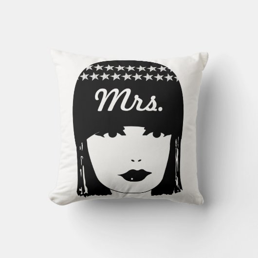 ヴィンテージは20代のフラッパー夫人の女の子を轟音 クッション (正面)