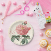 ヴィンテージは85th誕生会の紙皿2上がりました ペーパープレート (パーティー)