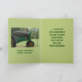 ヴィンテージは、大事な行事をWishesTractorカスタマイズ カード (内部)