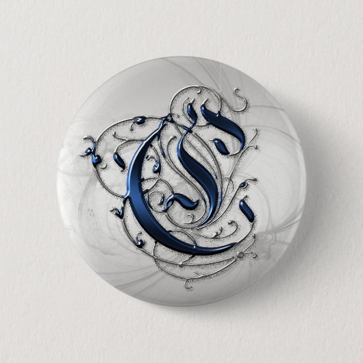 ヴィンテージはCに署名します 缶バッジ (正面)