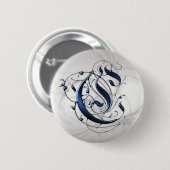 ヴィンテージはCに署名します 缶バッジ (正面&裏面)