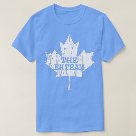 ヴィンテージはEhチームのメープルリーフカナダ缶 Tシャツ (デザイン正面)