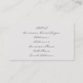 ヴィンテージはIIビジネスプロフィールカードに消印を押します 名刺 (裏面)