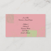 ヴィンテージはIVビジネスプロフィールカードに消印を押します 名刺 (裏面)