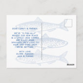 ヴィンテージはO-Fish-Allyで移動したシーイワシ ポストカード (裏面)