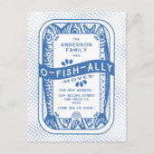 ヴィンテージはO-Fish-Allyで移動したシーイワシ ポストカード (正面)