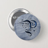 ヴィンテージはPに署名します 缶バッジ (正面&裏面)