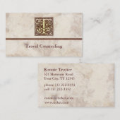 ヴィンテージはTに署名します 名刺 (正面/裏面)