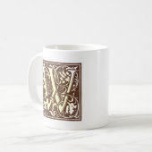 ヴィンテージはWに署名します コーヒーマグカップ (正面左)