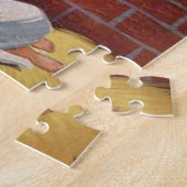 ヴィンテージはWesołyeh Świątのクリスマスのレトロの芸術を磨きます ジグソーパズル (側面)