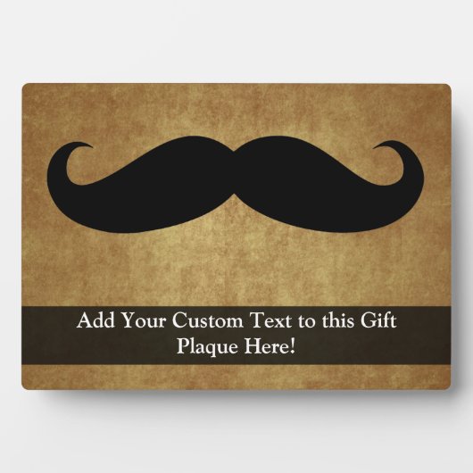 ヴィンテージひげカスタム文字 フォトプラーク (正面)