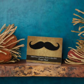 ヴィンテージひげカスタム文字 フォトプラーク (側面)