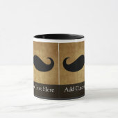 ヴィンテージひげカスタム文字 マグカップ (中央)