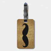 ヴィンテージひげカスタム文字 ラゲッジタグ (裏面縦)