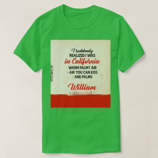 ヴィンテージひげクマ私は急に私がカルに気づいた Tシャツ (デザイン正面)