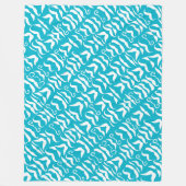 ヴィンテージひげ任意の色パターン フリースブランケット (正面)