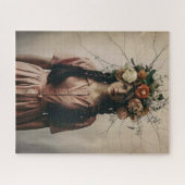 ヴィンテージひび割れポートレート ジグソーパズル (横)