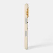 ヴィンテージひまわりの花 iPhone 16ケース (右側面)