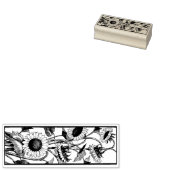 ヴィンテージひまわりアンティーク ラバースタンプ (押印)