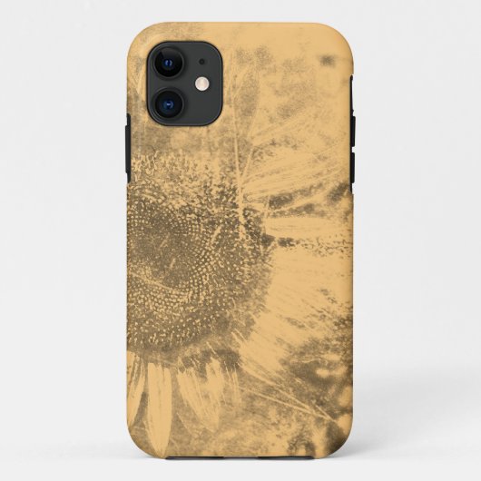 ヴィンテージひまわりアートワーク#2 - iphone case Case-Mate iPhoneケース (裏面)