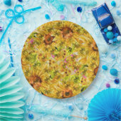 ヴィンテージひまわりアート ペーパープレート (パーティー)