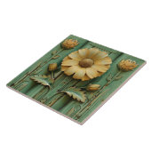 ヴィンテージひまわりアールデコ対称 タイル (側面)