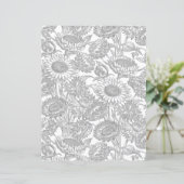 ヴィンテージひまわりエレガントトイルグレイ (スタンド正面)