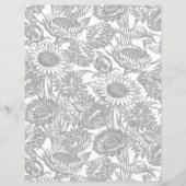 ヴィンテージひまわりエレガントトイルグレイ (正面)