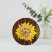 ヴィンテージひまわりカントリーバースデーパーティー 招待状 (スタンド正面)