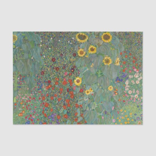 ヴィンテージひまわりガーデンデコップフラワー 薄葉紙 (正面)