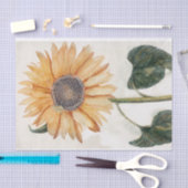 ヴィンテージひまわりガーデンデコップフラワー 薄葉紙 (クラフト)