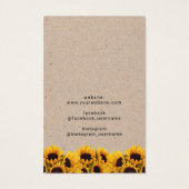 ヴィンテージひまわりジュエリーイヤリングネックレスディスプレイ (裏面)