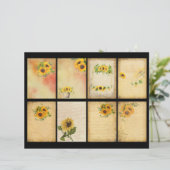 ヴィンテージひまわりスクラップブック (スタンド正面)