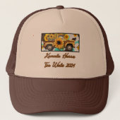 ヴィンテージひまわりトラック。ハリス – ワルツ。ブラウン キャップ (正面)