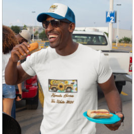 ヴィンテージひまわりトラック。ハリス – ワルツ。青（白） キャップ