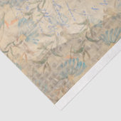 ヴィンテージひまわりバーラップレースイエローバタフライ 薄葉紙 (詳細)