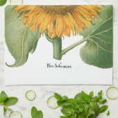 ヴィンテージひまわりフラワーバイバシリウスベスラー キッチンタオル